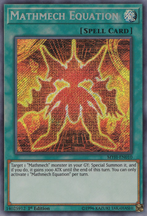 Mathmech Equation [MYFI-EN010] Secret Rare | Card Merchant Takapuna