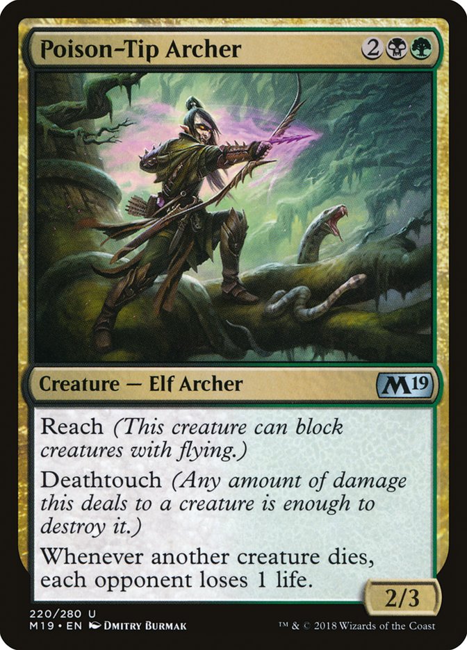 Poison-Tip Archer [Core Set 2019] | Card Merchant Takapuna