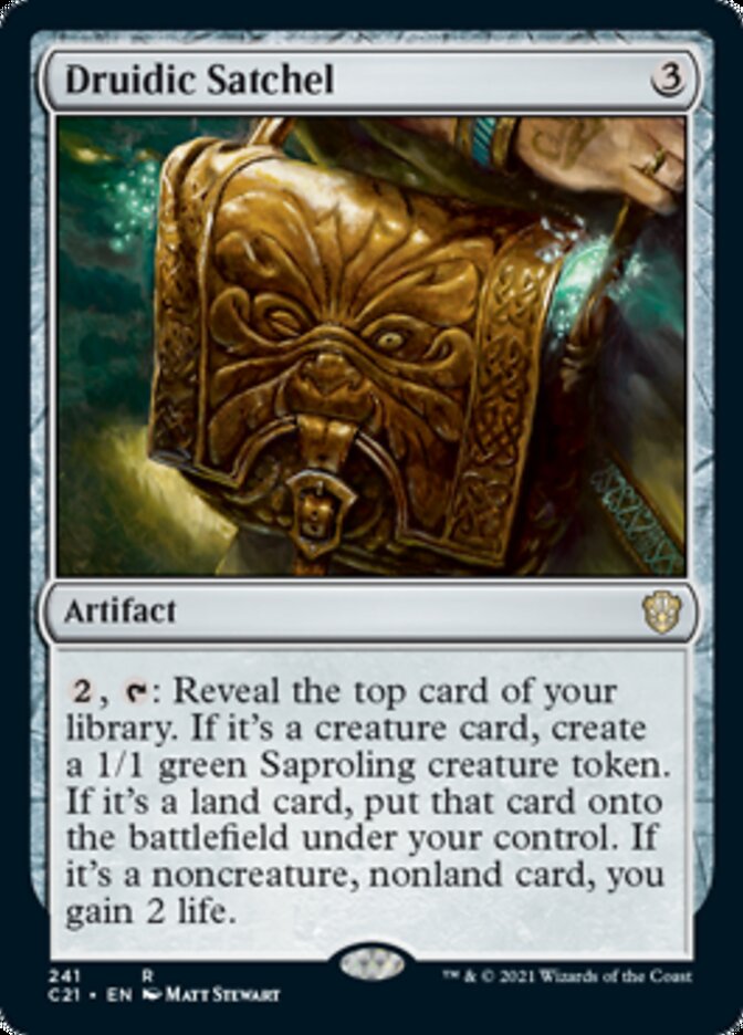 Druidic Satchel [Commander 2021] | Card Merchant Takapuna