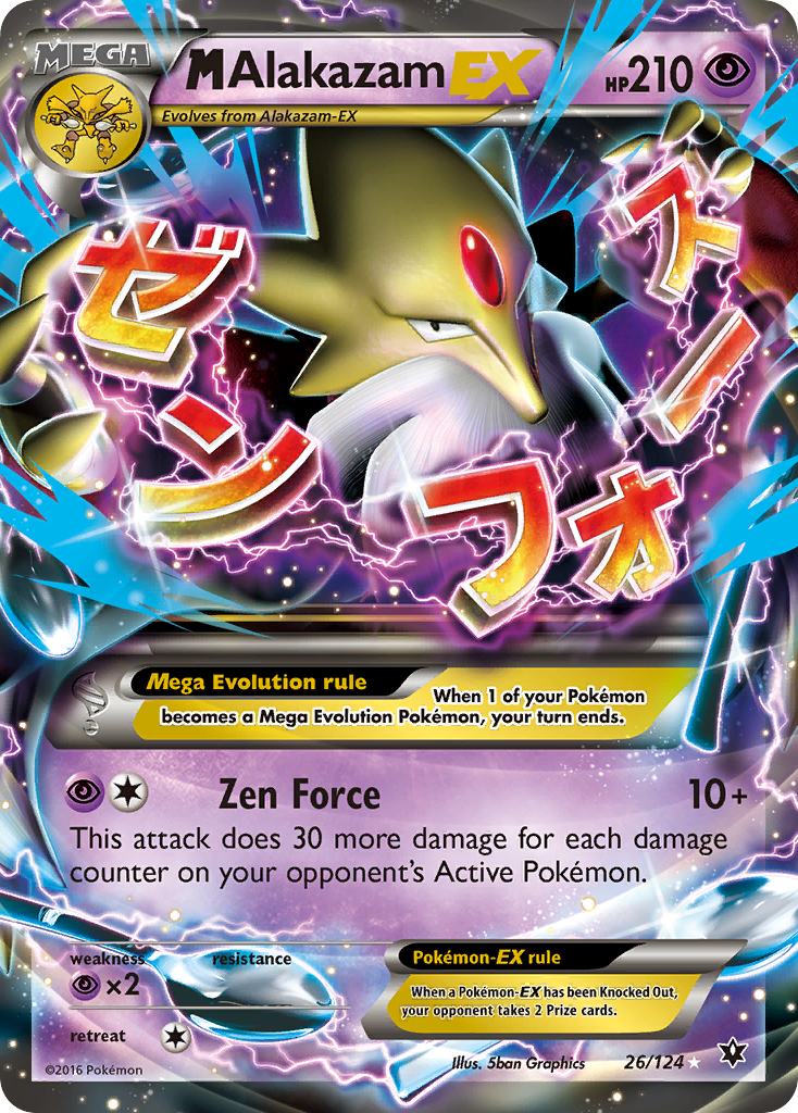 M Alakazam EX (26/124) [XY: Fates Collide] | Card Merchant Takapuna