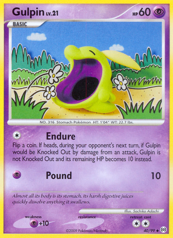 Gulpin (40/99) [Platinum: Arceus] | Card Merchant Takapuna