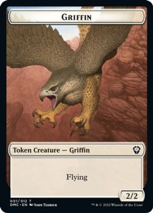 Zombie Knight // Griffin Double-Sided Token [Dominaria United Commander Tokens] | Card Merchant Takapuna