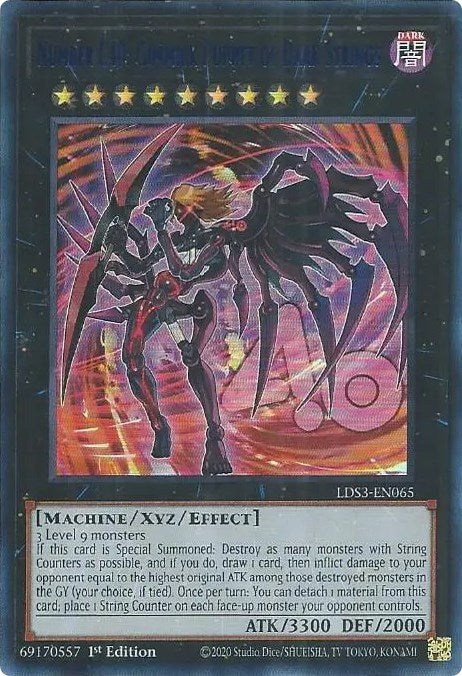 Number C40: Gimmick Puppet of Dark Strings (Blue) [LDS3-EN065] Ultra Rare | Card Merchant Takapuna