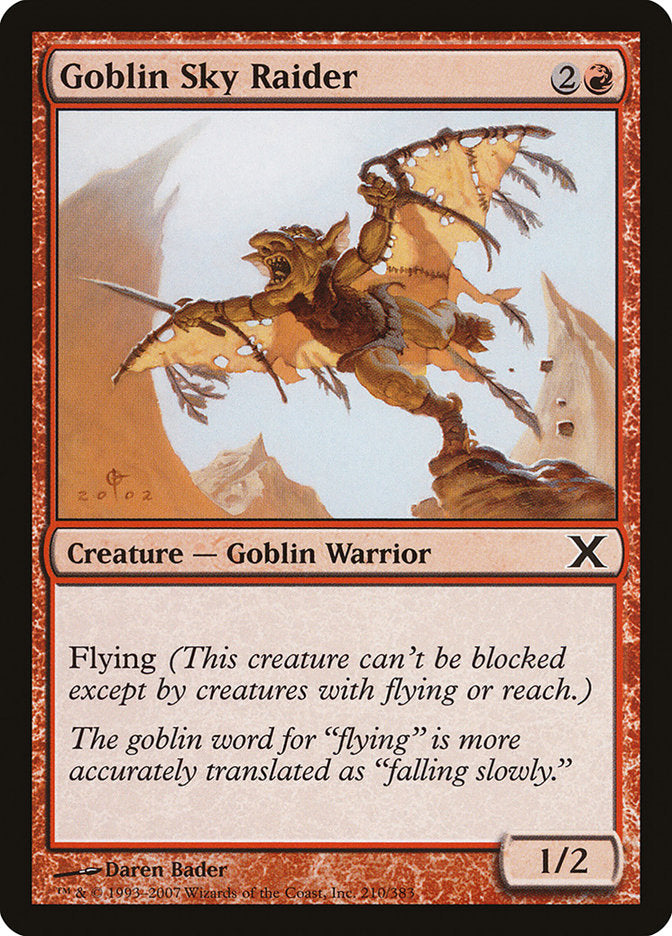 Goblin Sky Raider [Tenth Edition] | Card Merchant Takapuna