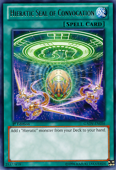 Hieratic Seal of Convocation [GAOV-EN056] Rare | Card Merchant Takapuna