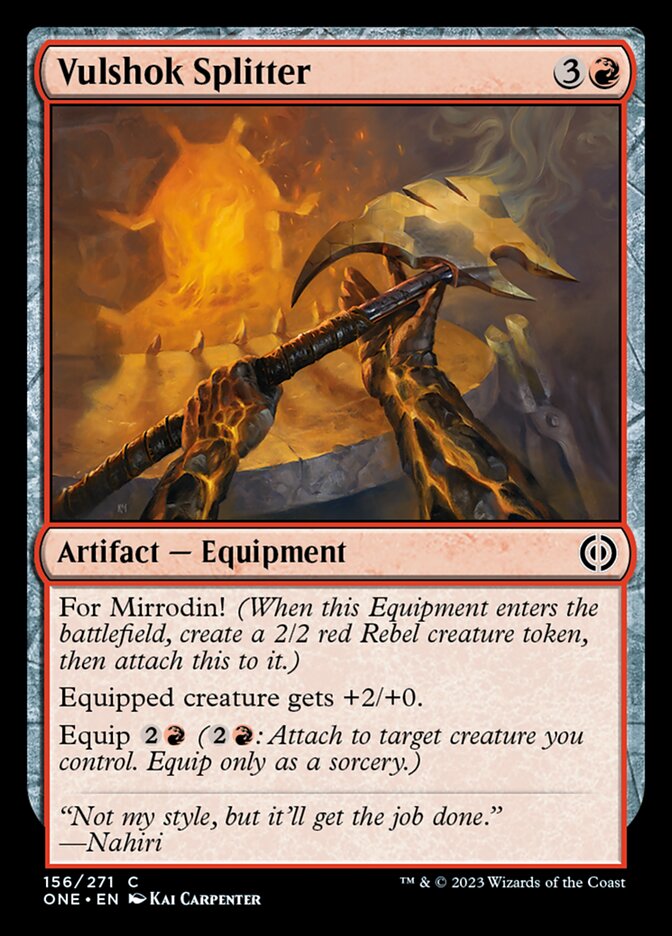 Vulshok Splitter [Phyrexia: All Will Be One] | Card Merchant Takapuna