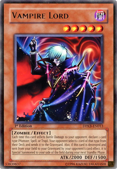 Vampire Lord [DPKB-EN013] Rare | Card Merchant Takapuna