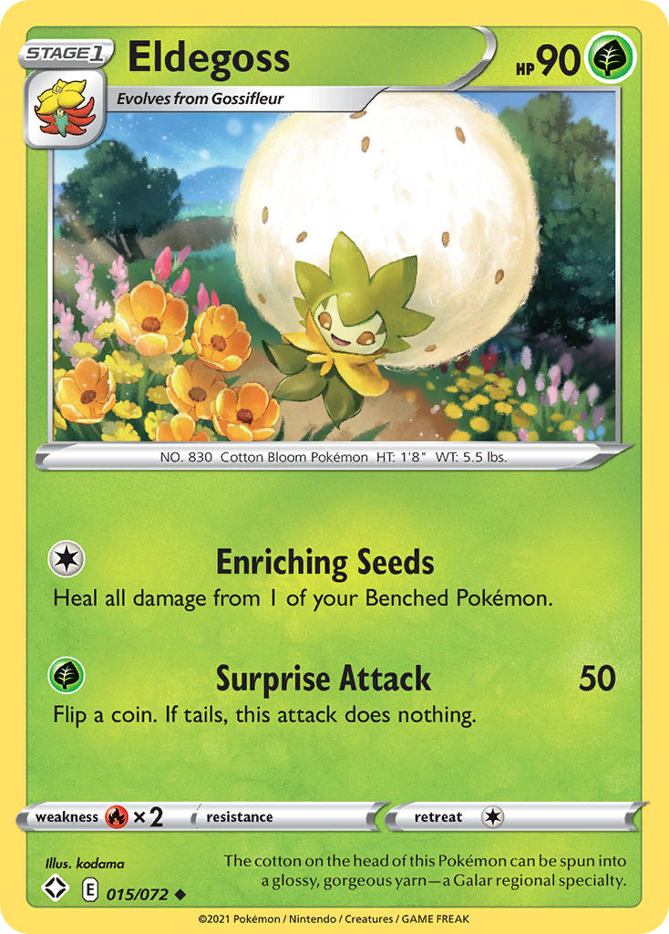 Eldegoss (015/072) [Sword & Shield: Shining Fates] | Card Merchant Takapuna