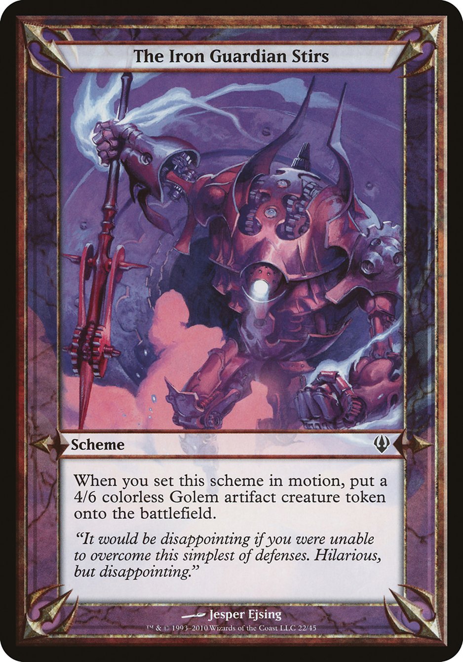 The Iron Guardian Stirs (Schemes) [Archenemy Schemes] | Card Merchant Takapuna