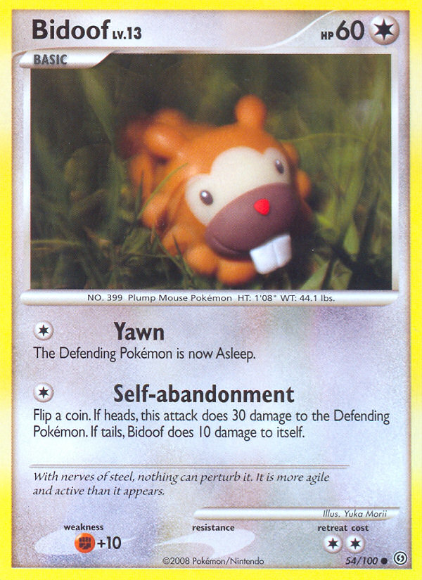 Bidoof (54/100) [Diamond & Pearl: Stormfront] | Card Merchant Takapuna