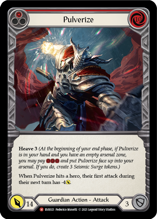 Pulverize [EVR021] (Everfest)  1st Edition Rainbow Foil | Card Merchant Takapuna