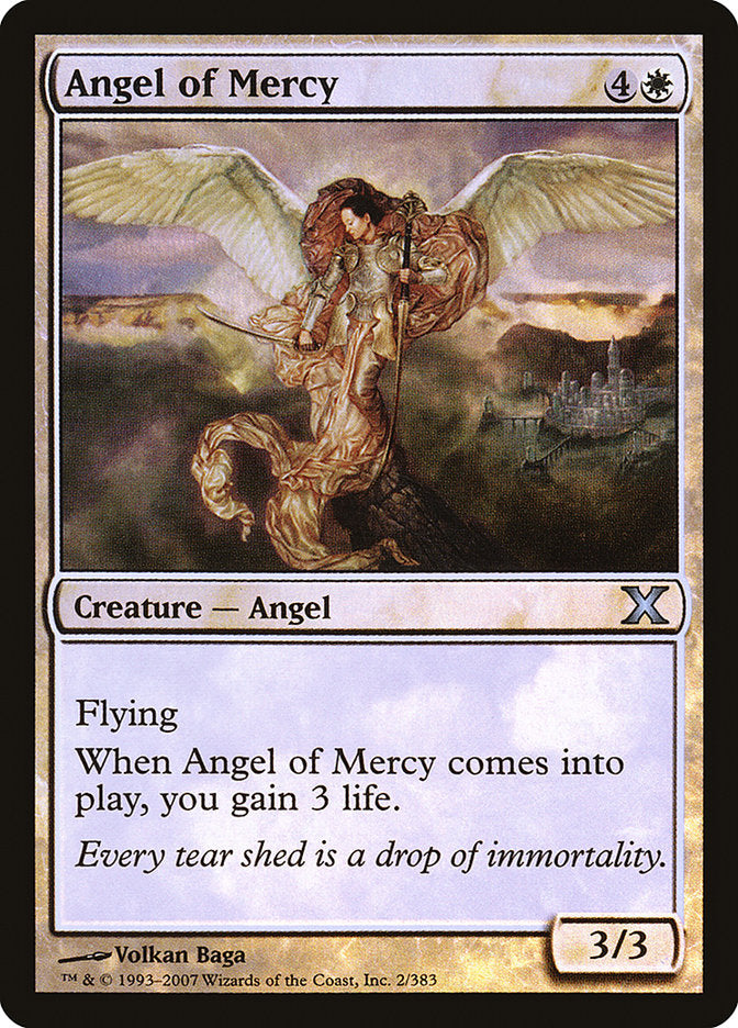 Angel of Mercy (Premium Foil) [Tenth Edition] | Card Merchant Takapuna