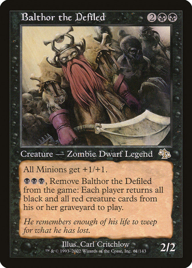 Balthor the Defiled [Judgment] | Card Merchant Takapuna