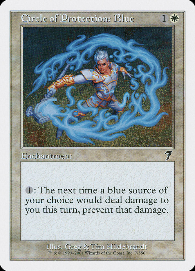 Circle of Protection: Blue [Seventh Edition] | Card Merchant Takapuna