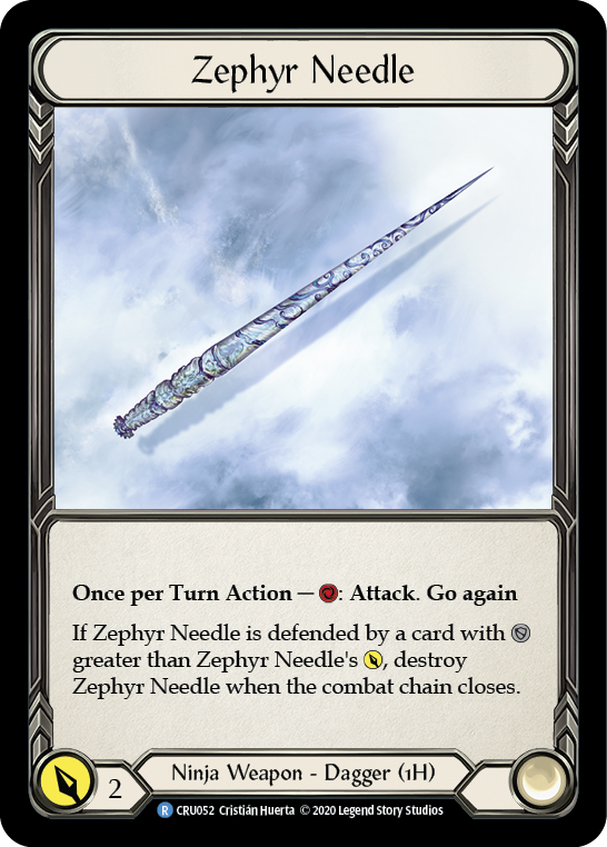 Zephyr Needle [CRU052] (Crucible of War)  1st Edition Normal | Card Merchant Takapuna