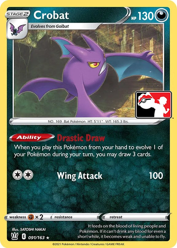 Crobat (091/163) [Prize Pack Series One] | Card Merchant Takapuna