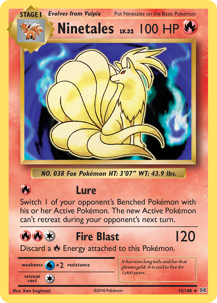 Ninetales (15/108) [XY: Evolutions] | Card Merchant Takapuna