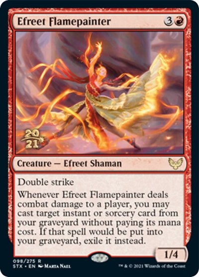 Efreet Flamepainter [Strixhaven: School of Mages Prerelease Promos] | Card Merchant Takapuna