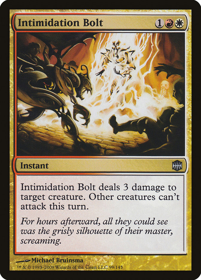 Intimidation Bolt [Alara Reborn] | Card Merchant Takapuna