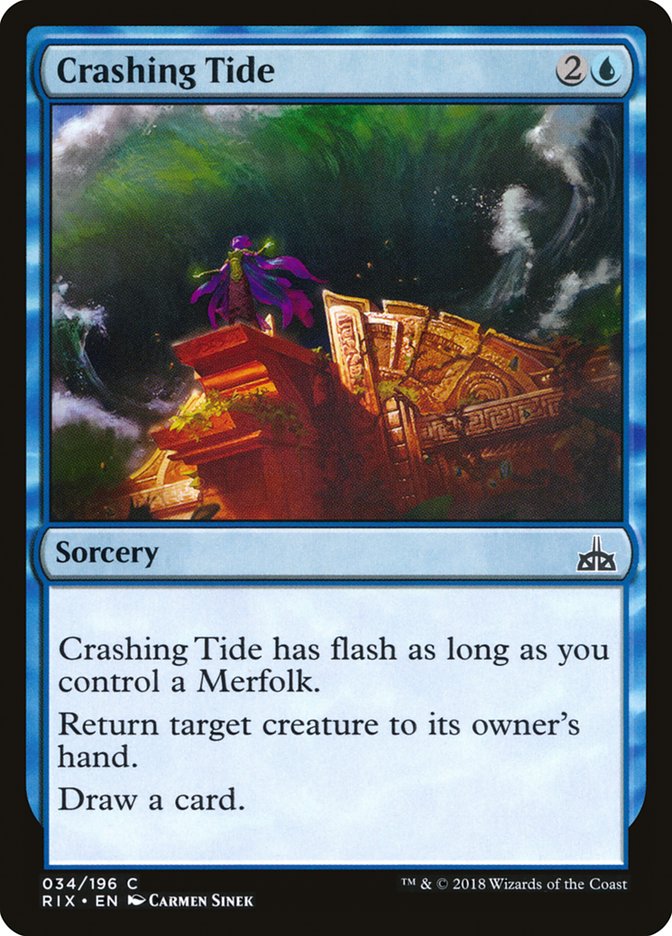 Crashing Tide [Rivals of Ixalan] | Card Merchant Takapuna