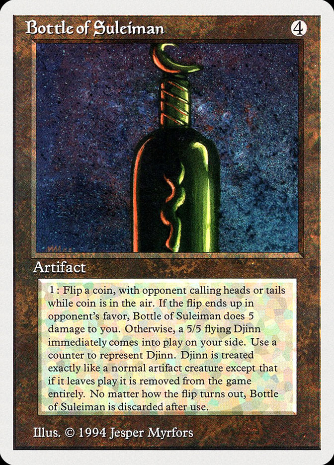 Bottle of Suleiman [Summer Magic / Edgar] | Card Merchant Takapuna