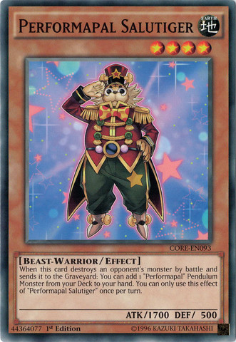 Performapal Salutiger [CORE-EN093] Common | Card Merchant Takapuna