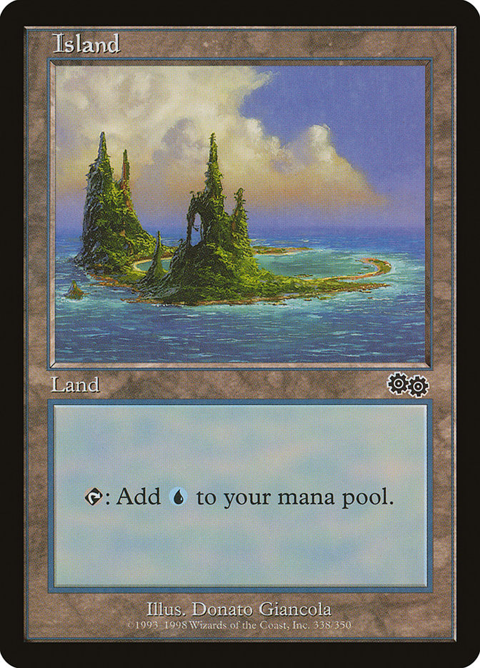 Island (338) [Urza's Saga] | Card Merchant Takapuna