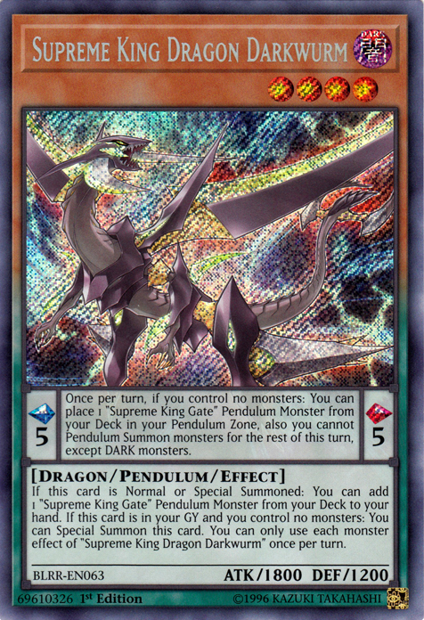 Supreme King Dragon Darkwurm [BLRR-EN063] Secret Rare | Card Merchant Takapuna