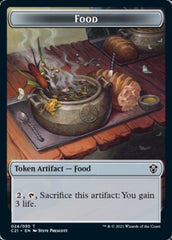 Food // Saproling Double-Sided Token [Commander 2021 Tokens] | Card Merchant Takapuna