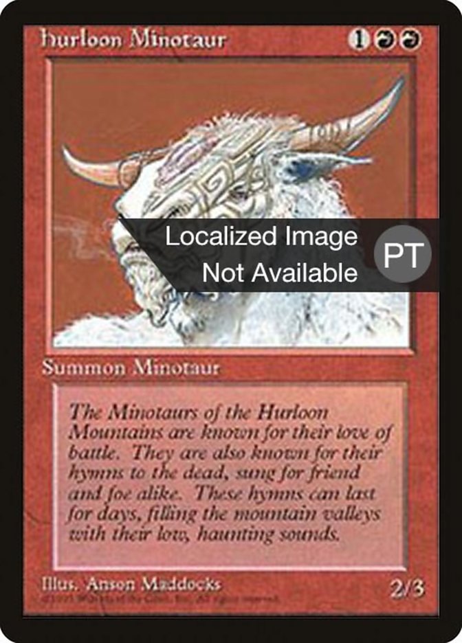 Hurloon Minotaur [Fourth Edition (Foreign Black Border)] | Card Merchant Takapuna