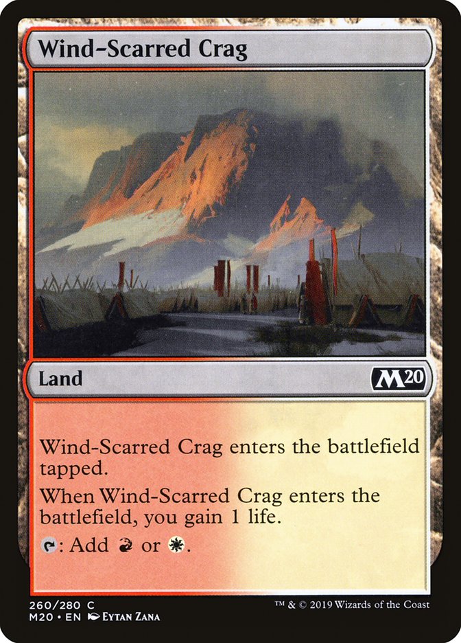 Wind-Scarred Crag [Core Set 2020] | Card Merchant Takapuna