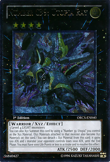 Number C39: Utopia Ray [ORCS-EN040] Ultimate Rare | Card Merchant Takapuna