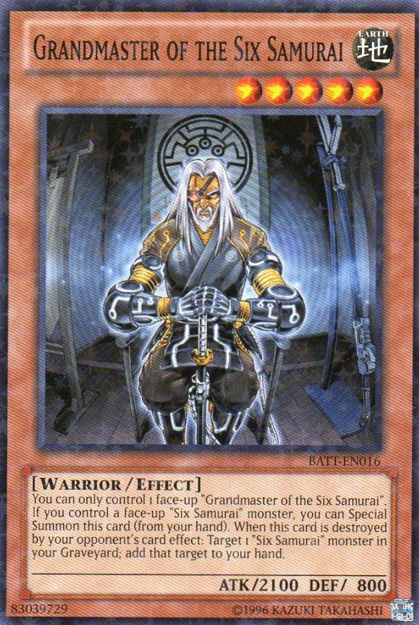 Grandmaster of the Six Samurai [BATT-EN016] Starfoil Rare | Card Merchant Takapuna