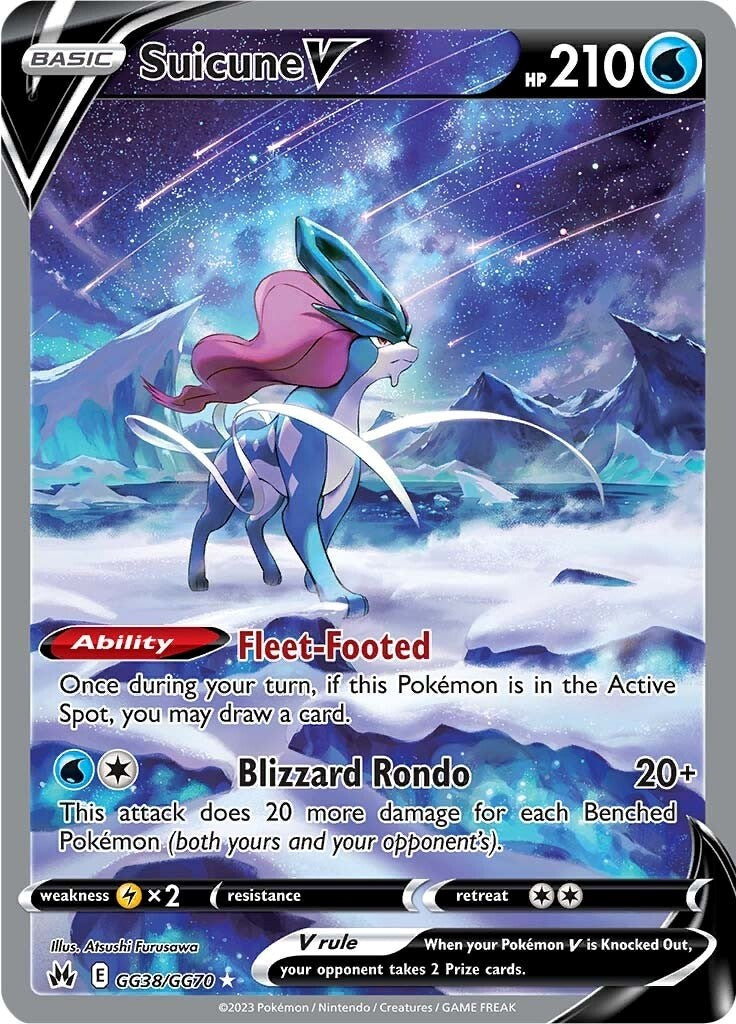 Suicune V (GG38/GG70) [Sword & Shield: Crown Zenith] | Card Merchant Takapuna