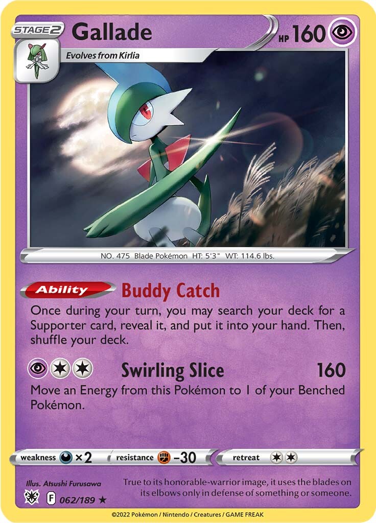 Gallade (062/189) [Sword & Shield: Astral Radiance] | Card Merchant Takapuna