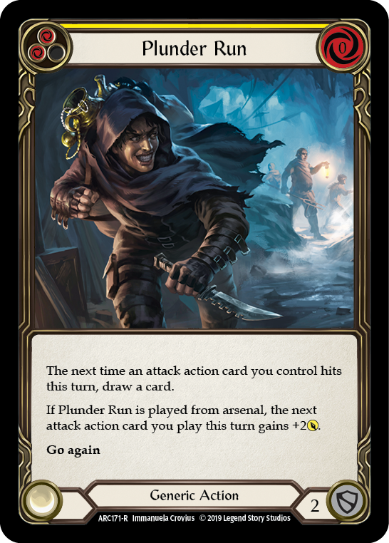 Plunder Run (Yellow) [ARC171-R] (Arcane Rising)  1st Edition Normal | Card Merchant Takapuna