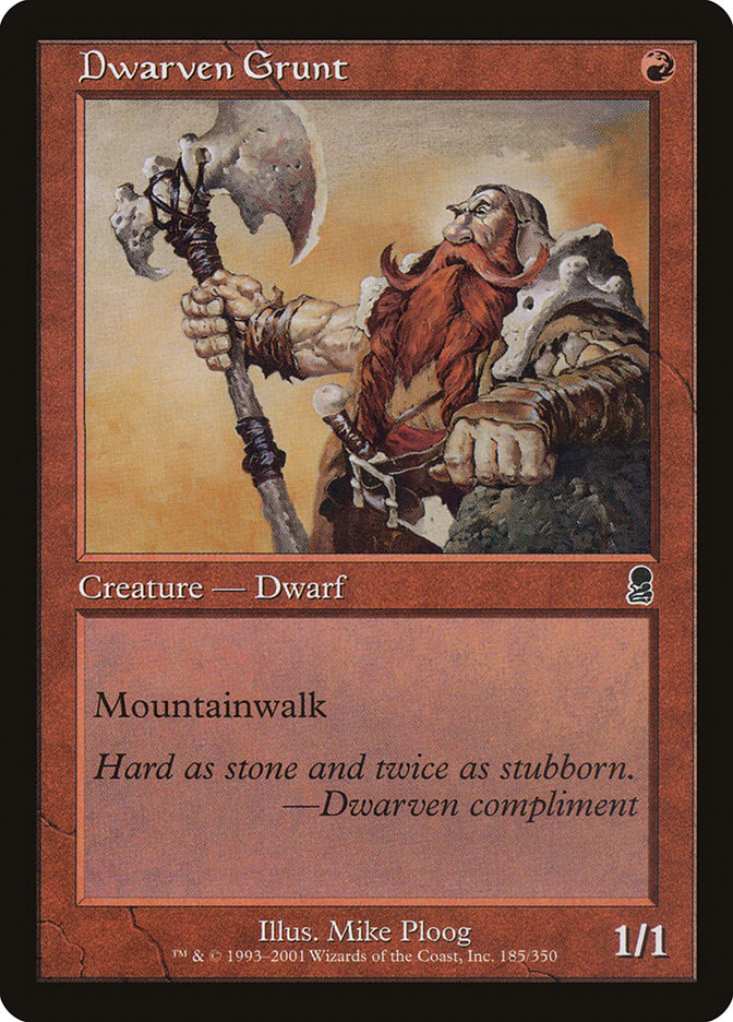 Dwarven Grunt [Odyssey] | Card Merchant Takapuna