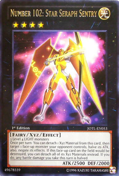 Number 102: Star Seraph Sentry [JOTL-EN053] Rare | Card Merchant Takapuna