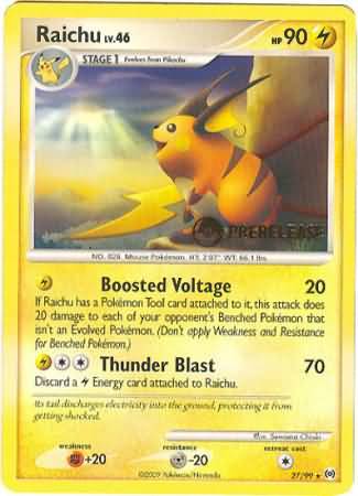 Raichu (27/99) (Prerelease Promo) [Nintendo: Black Star Promos] | Card Merchant Takapuna