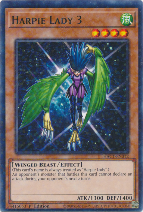 Harpie Lady 3 (Duel Terminal) [HAC1-EN012] Common | Card Merchant Takapuna