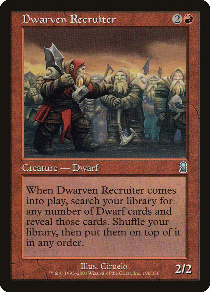 Dwarven Recruiter [Odyssey] | Card Merchant Takapuna