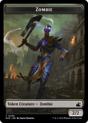 Goblin (0008) // Zombie Double-Sided Token [Ravnica Remastered Tokens] | Card Merchant Takapuna