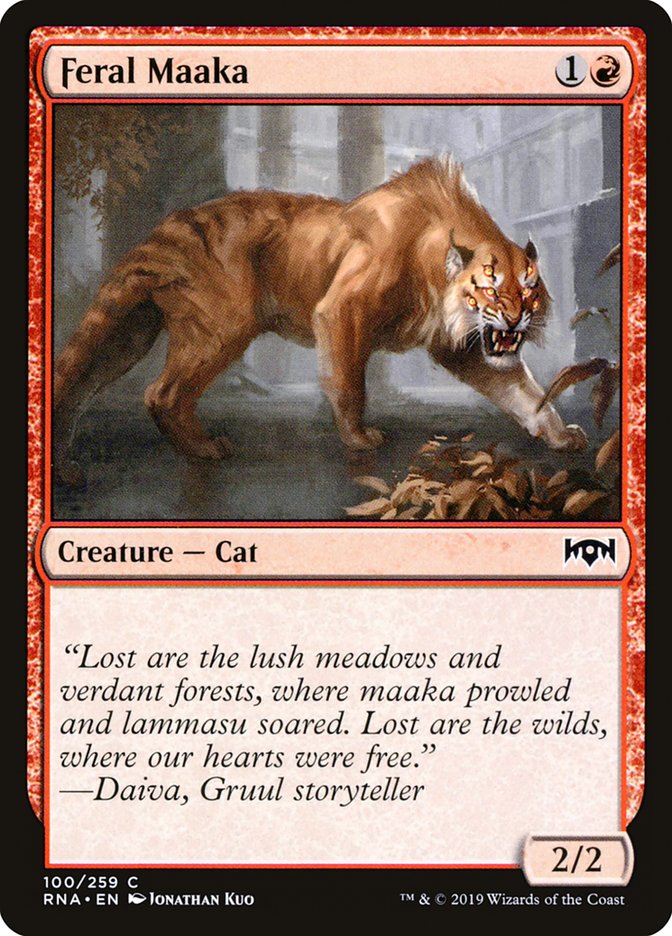 Feral Maaka [Ravnica Allegiance] | Card Merchant Takapuna