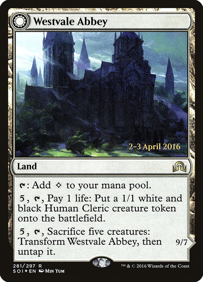 Westvale Abbey // Ormendahl, Profane Prince [Shadows over Innistrad Prerelease Promos] | Card Merchant Takapuna