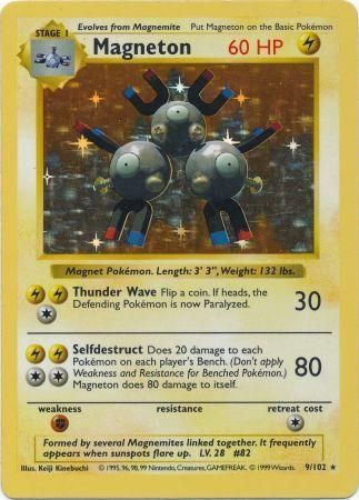 Magneton (9/102) [Base Set Shadowless Unlimited] | Card Merchant Takapuna