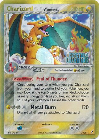 Charizard (4/100) (Delta Species) (Stamped) [EX: Crystal Guardians] | Card Merchant Takapuna