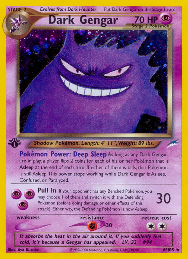 Dark Gengar (6/105) [Neo Destiny 1st Edition] | Card Merchant Takapuna