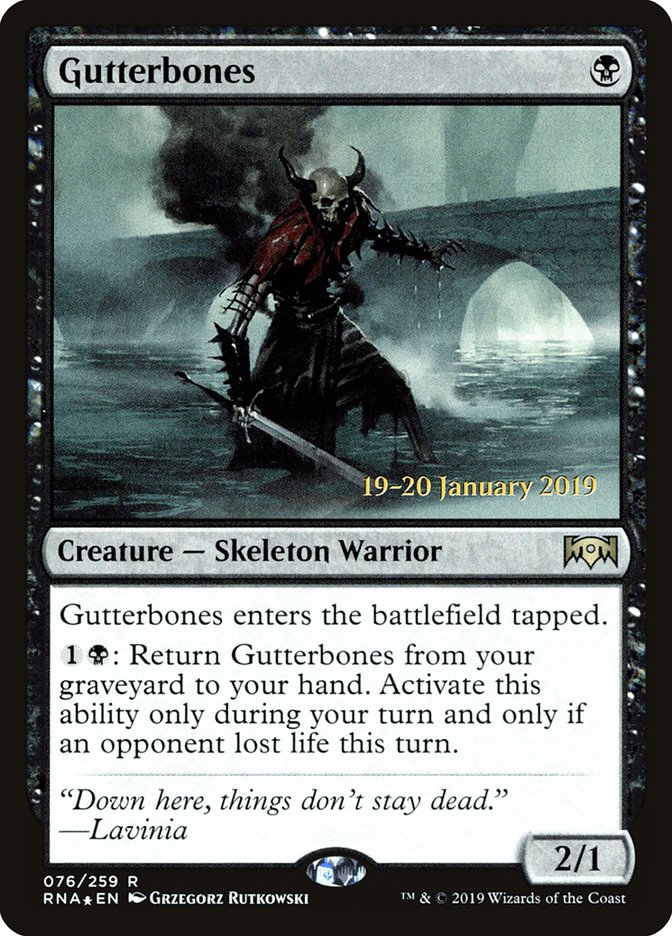 Gutterbones [Ravnica Allegiance Prerelease Promos] | Card Merchant Takapuna