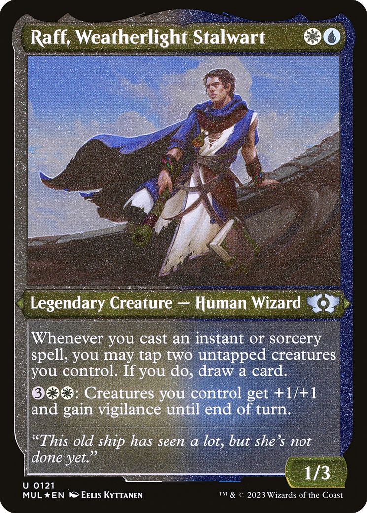 Raff, Weatherlight Stalwart (Foil Etched) [Multiverse Legends] | Card Merchant Takapuna