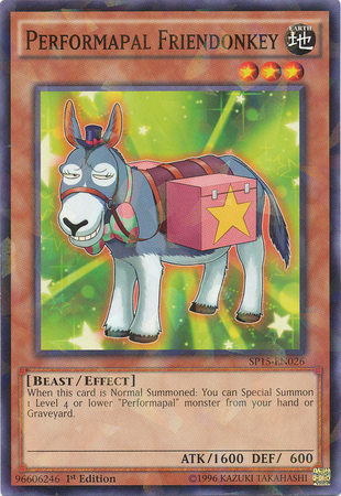 Performapal Friendonkey [SP15-EN026] Shatterfoil Rare | Card Merchant Takapuna